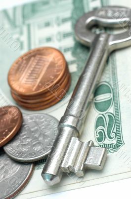 Key and money
