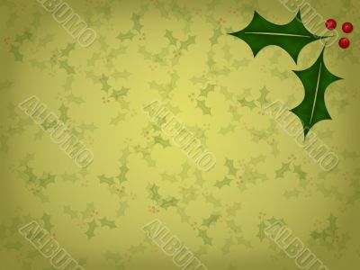Christmas Holly Background