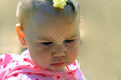 Thoughtful baby