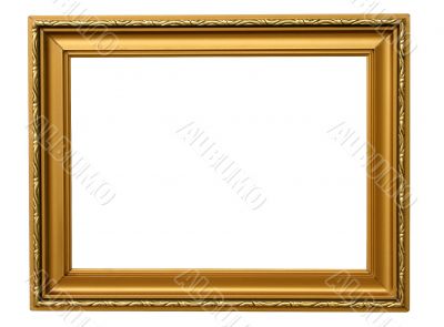 antique frame on white