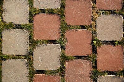 colorful and textured stone masonry wall