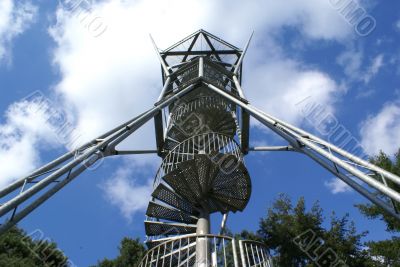 Spiral staircase.