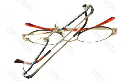 glasses heap - isolated
