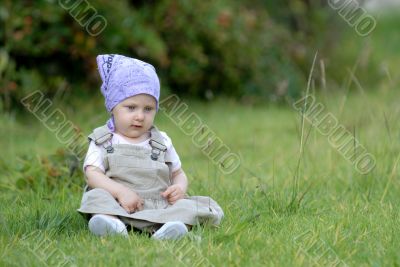 baby on the grass