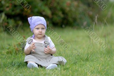 baby on the grass