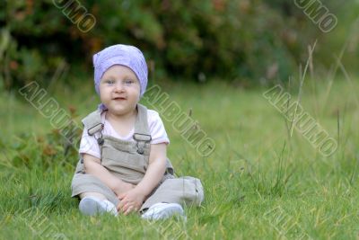 baby on the grass