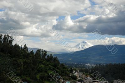 view on volcano cotopaxi