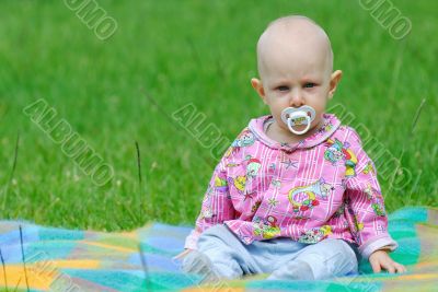 baby on the grass