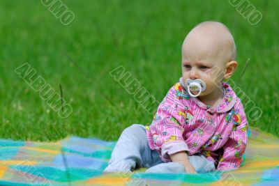baby on the grass