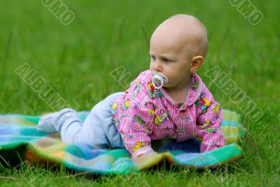 baby in the garden