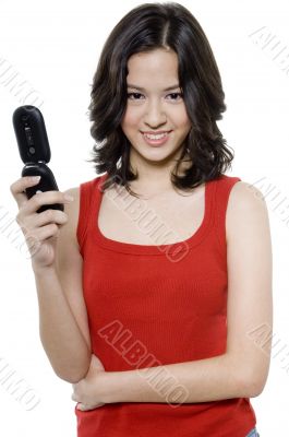 Girl Holding Phone