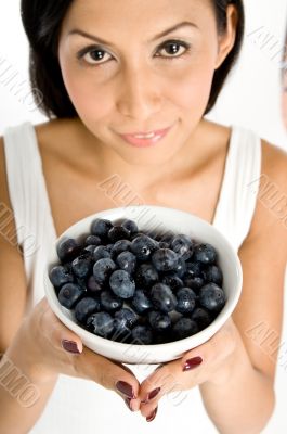 Wide Angle Blueberries