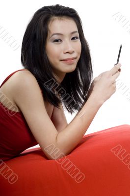 Girl And Phone