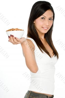 Woman with Almonds