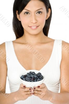 Woman With Blueberries