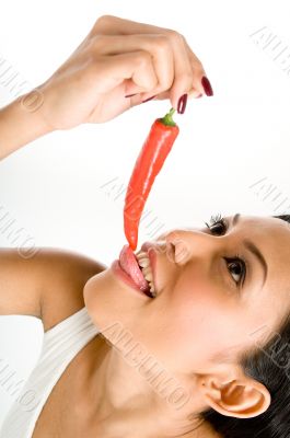 Eating Chilli