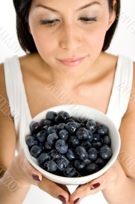 Wide Angle Blueberries