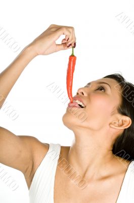 Eating Chilli
