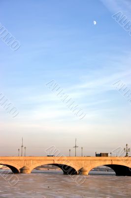 The bridge under the moon