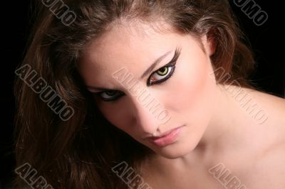 Intense look