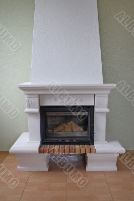 Fireplace without fire