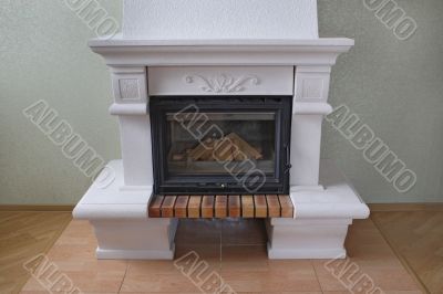 Fireplace without fire