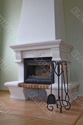 Fireplace without fire