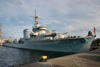 old battle ship
