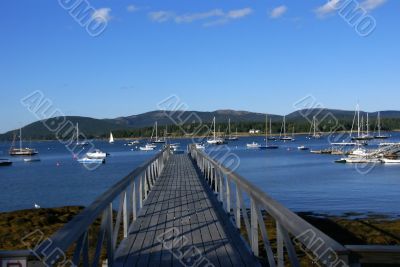 Pier leading out to harbor