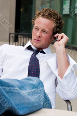 On the phone