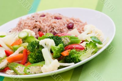 Caribbean Style Rice with Vegetables