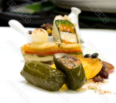 Basil pesto marinated tofu