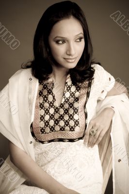 Portrait of an East Indian Woman