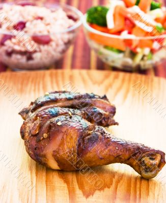 Jerk Chicken with Vegetables