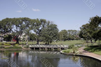 Little Bridge In Park