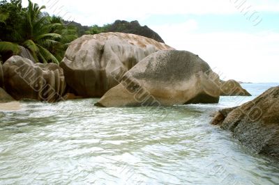 Stones in the ocean