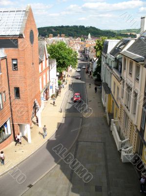 high view of Wnchester street
