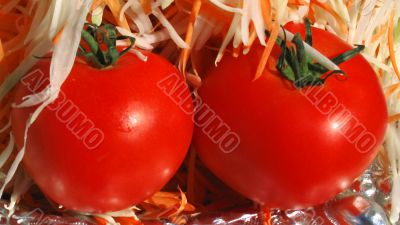 Two tomatoes