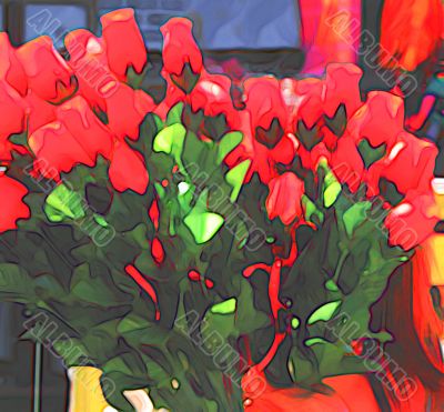 abstract roses