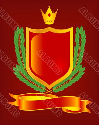 Heraldic escutcheon. The vector image.