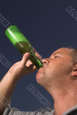 Man Drinking Beer