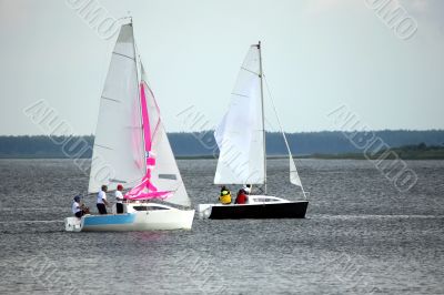 Two sailing boat