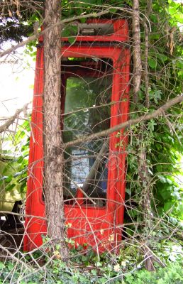 Abandoned telephone box