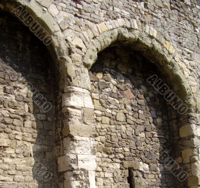 Medieval archway in wall