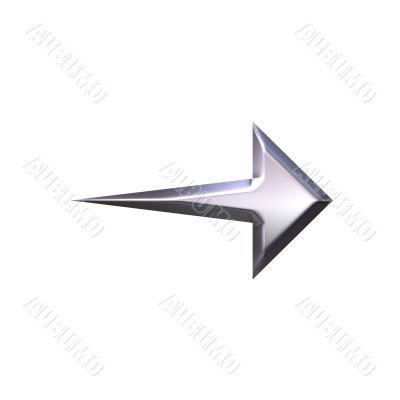3D Silver Arrow