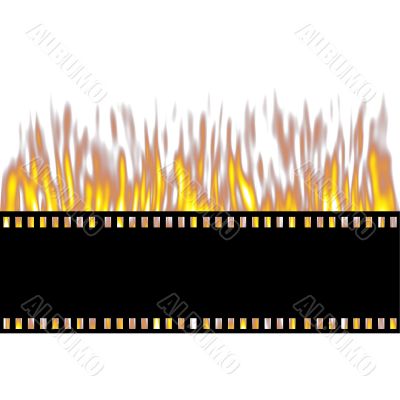 Burning Film Strip
