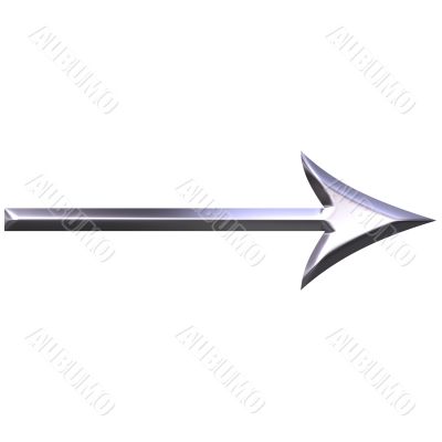 3D Silver Arrow