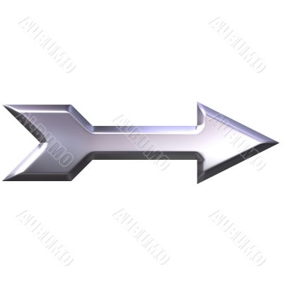 3D Silver Arrow