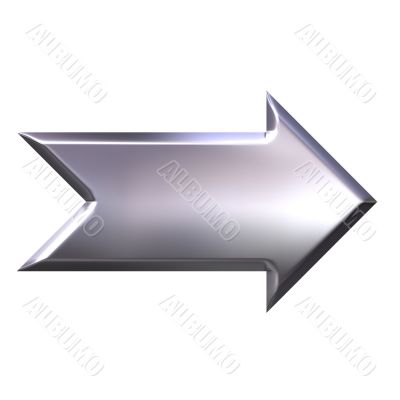3D Silver Arrow