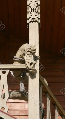 Reptile on the stairs